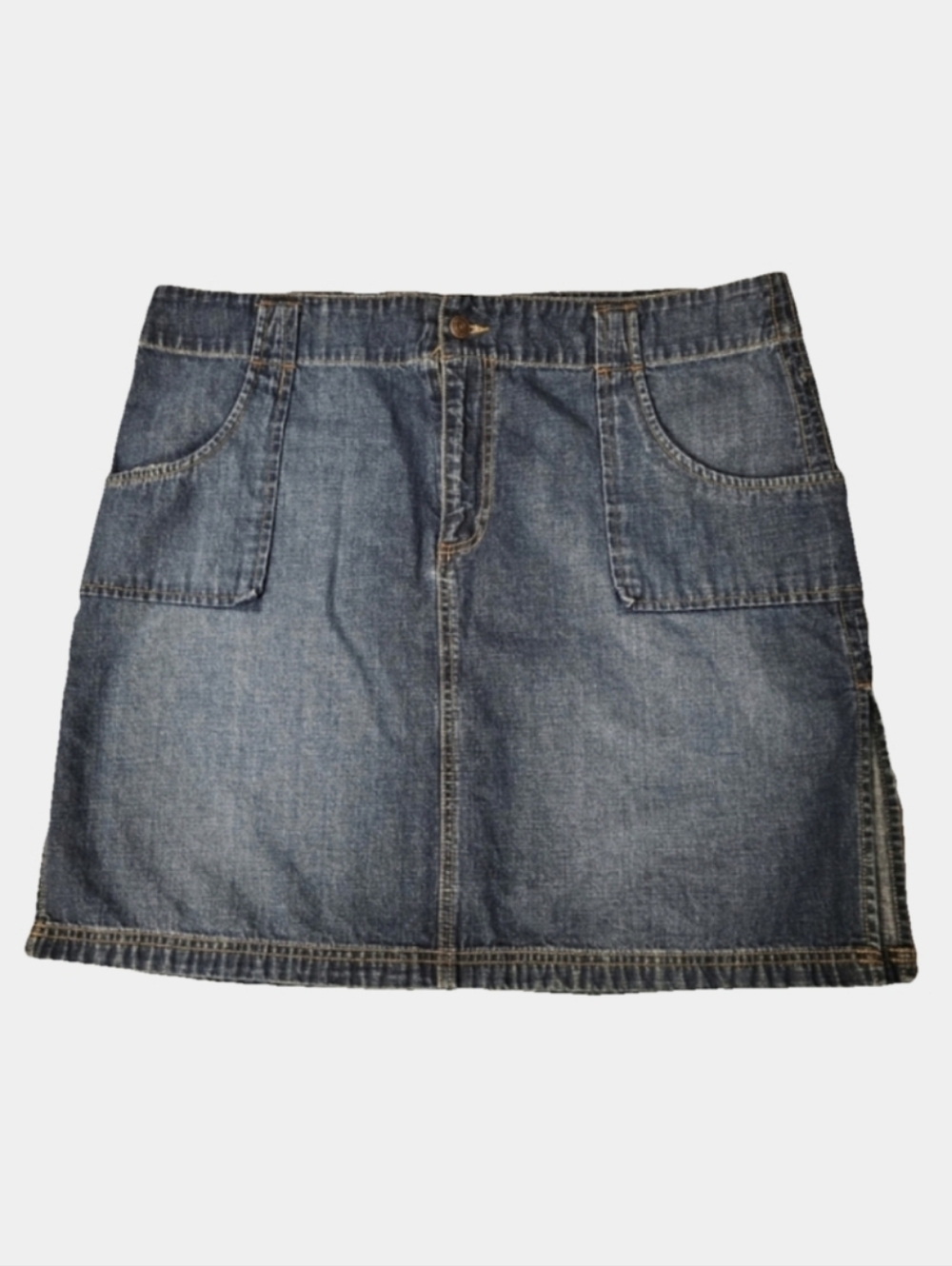 Old Navy Vintage 100% Cotton Y2K Denim Mini Skirt Size 18